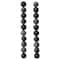 12 Pack: Black & Grey Jasper Round Beads, 10mm by Bead Landing™